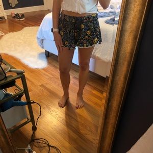 FREE PEOPLE Flowy Floral Shorts